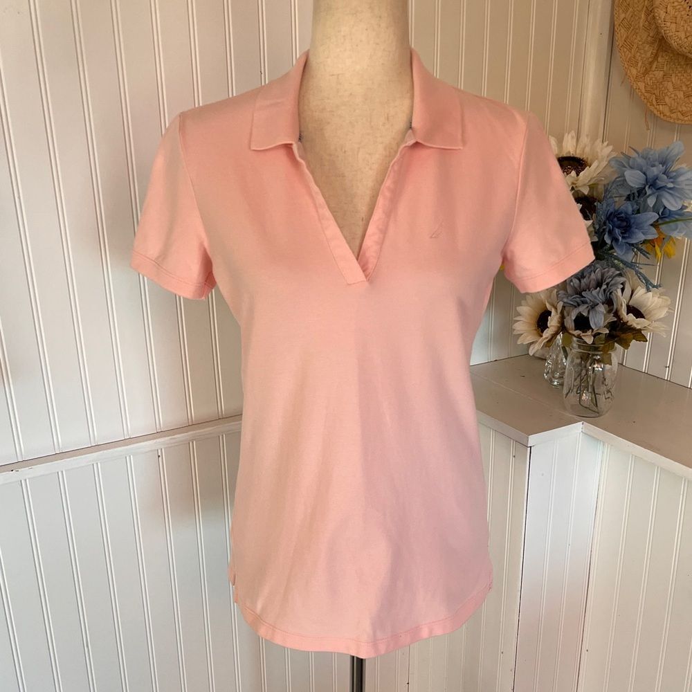 Pink Short Sleeved Polo Shirt